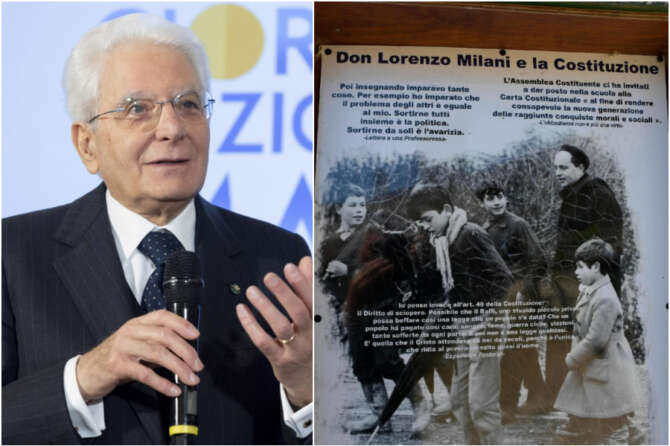 Mattarella e la lezione di Don Milani: “Merito è dare nuove opportunità a chi non ne ha”