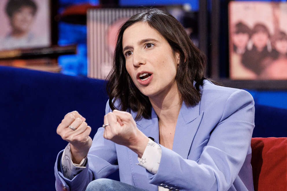 Elly Schlein ospite alla trasmissione tv Oggi è un altro giorno