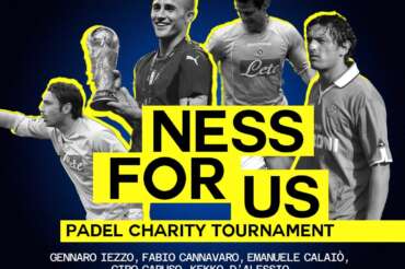 Arriva Ness for us, torneo di padel di solidarietà promosso da ex calciatori