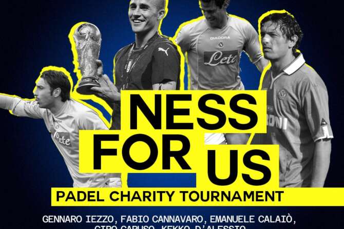 Arriva Ness for us, torneo di padel di solidarietà promosso da ex calciatori