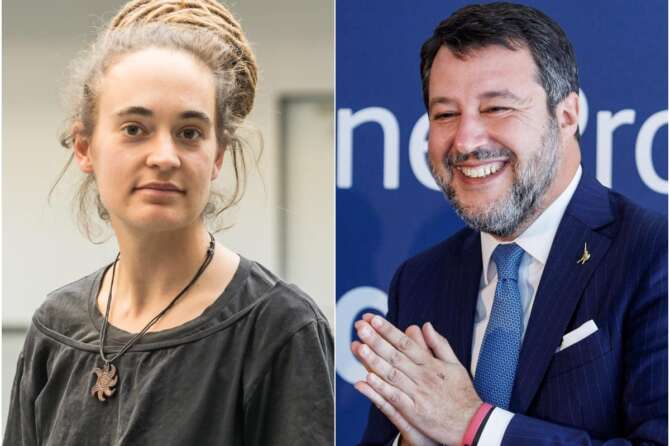 Carola Rackete “zecca tedesca”, il Senato ‘grazia’ Salvini dal processo per gli insulti alla capitana della Sea Watch