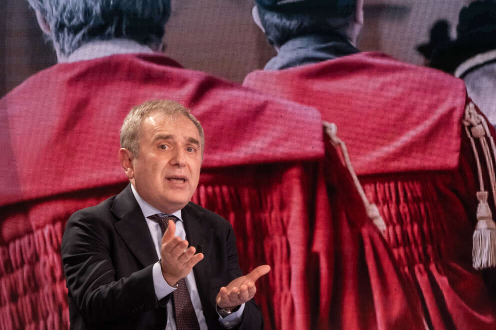 Rai, il presidente della ANM Giuseppe Santalucia ospite a "Porta a Porta"