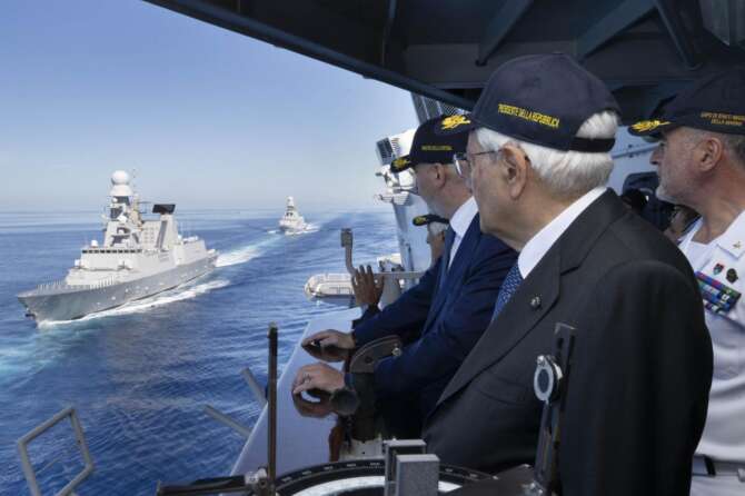 La nave Cavour contro la Cina: Pd, 5 Stelle, Mattarella non hanno niente da dire…