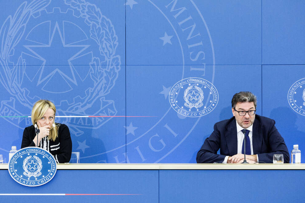 Conferenza stampa del presidente del Consiglio Giorgia Meloni
