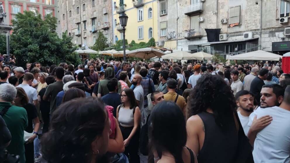 Manifestazione a Napoli per Giovanbattista Cutolo