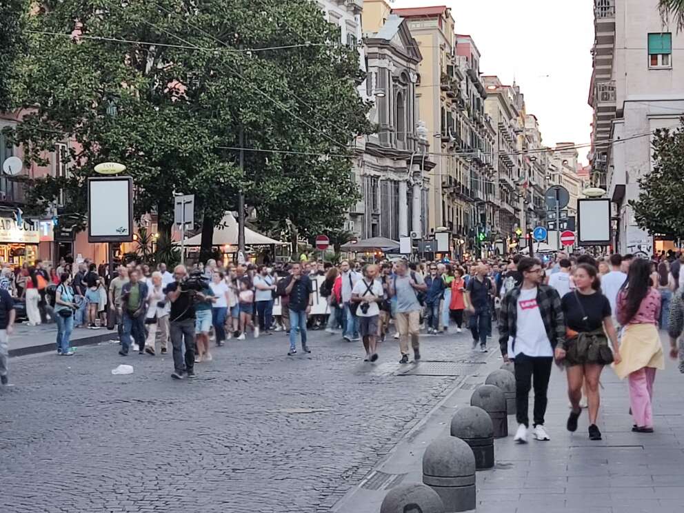 Manifestazione a Napoli per Giovanbattista Cutolo