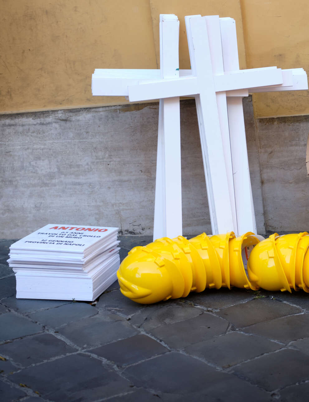 Roma, manifestazione dei lavoratori edili a ricordo delle vittime sul lavoro