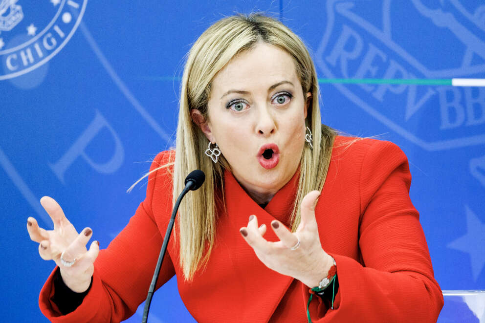 Il  presidente del Consiglio Giorgia Meloni illustra la legge di Bilancio