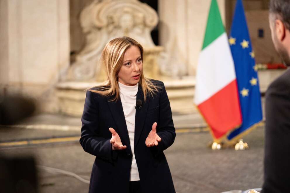 Intervista Presidente del Consiglio Giorgia Meloni a Palazzo Chigi