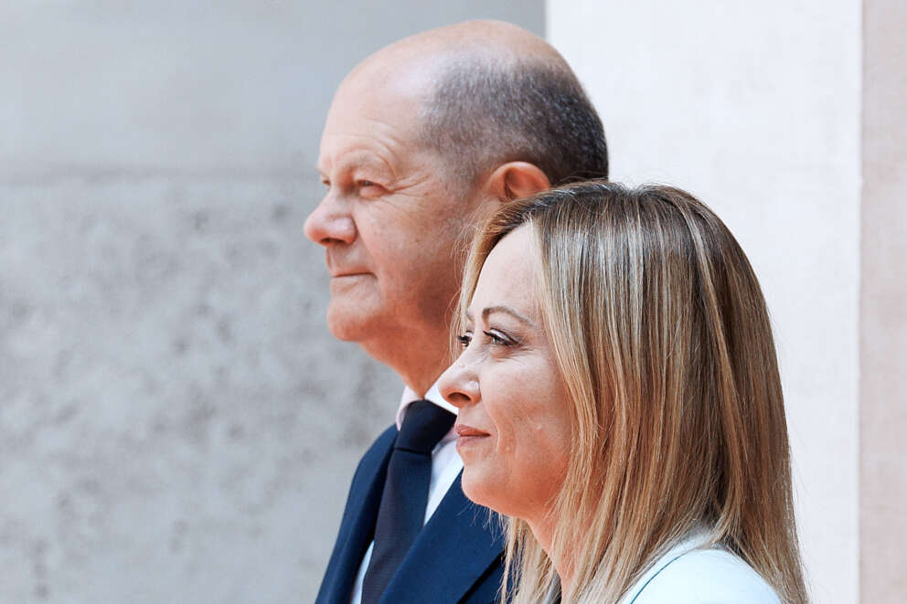 Palazzo Chigi – Giorgia Meloni incontra Olaf Scholz