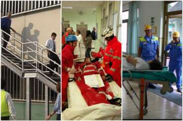 Prove di evacuazione degli ospedali ai Campi Flegrei