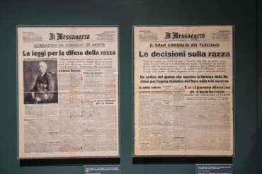 Foto LaPresse – Andrea Panegrossi 13/09/2018- Roma, Italia Museo Ebraico. La mostra Italiani di Razza Enraica: le leggi antisemite del 1938 e gli ebrei di Roma Photo LaPresse – Andrea Panegrossi 13/09/2018- Rome, Italy Jewish Museum. The exhibition Italiani di Razza Enraica: the anti-semitic laws of 1938 and the Jews of Rome