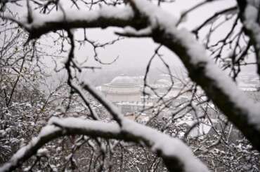 Foto Fabio Ferrari/LaPresse 08-12-2021 Torino – Italia Cronaca Neve a Torino, le immagini della città imbiancata Nella foto: Parco del Valentino Photo Fabio Ferrari/LaPresse 08-12-2021 Turin – Italy News Snow in Turin, the images of the city whitewashed In the picture: Valentino park
