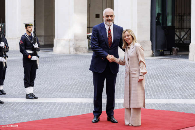 Il patto tra Edi Rama e Giorgia Meloni
