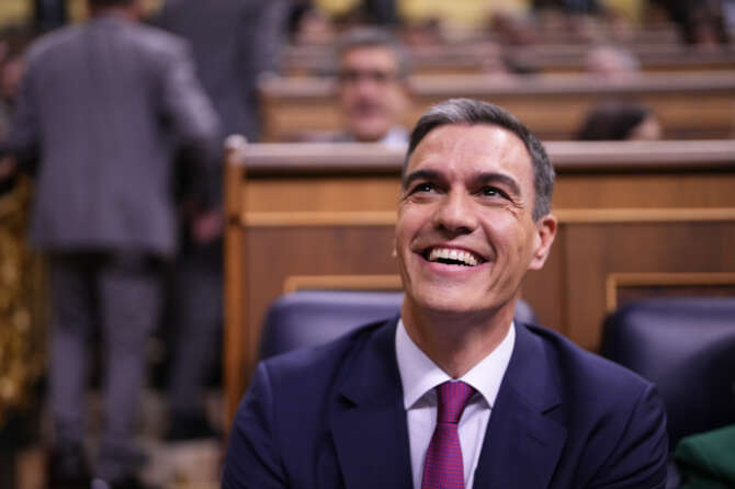Il leader socialista Pedro Sanchez