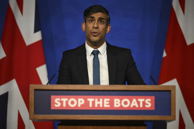 Il primo ministro britannico Rishi Sunak