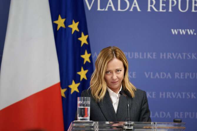 La premier Giorgia Meloni