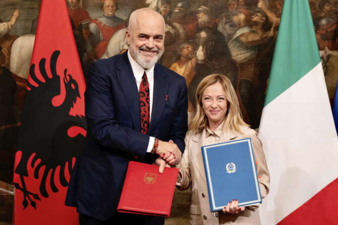 Italia e Albania sull’accoglienza migranti