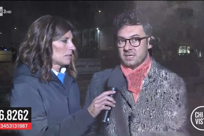 Screenshot con l’avvocato Compagno dalla trasmissione “Chi l’ha visto?”