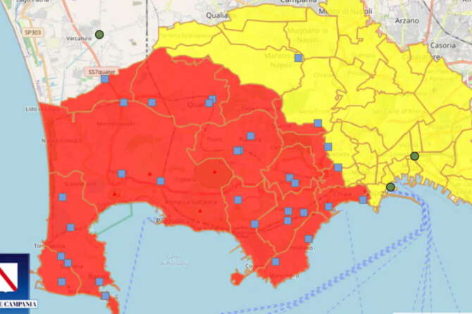 Campi Flegrei news: gli edifici a rischio della nuova zona rossa