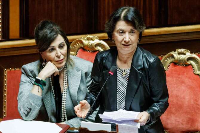 La ministra Eugenia Roccella