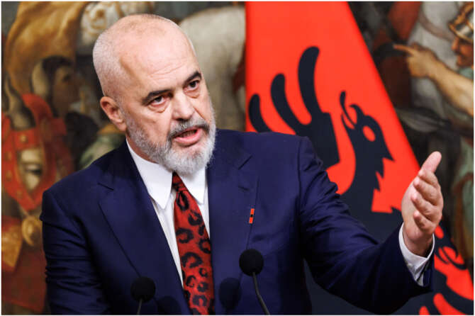 Il primo ministro albanese Edi Rama