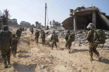 I militari israeliani nella Striscia di Gaza