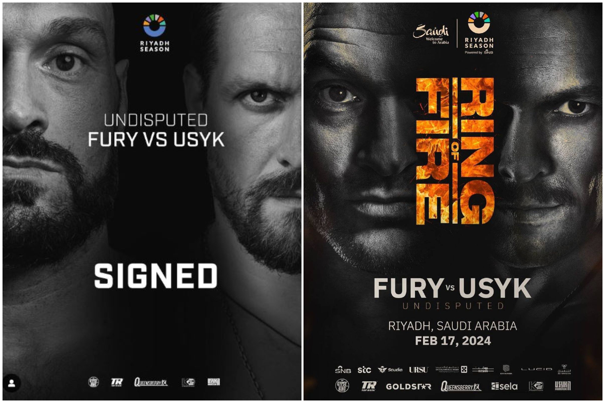A Riad il 17 febbraio Tyson Fury e Usyk si sfideranno per il titolo mondiale dei pesi massimi