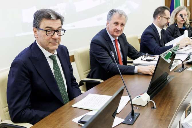Giorgetti in audizione alle commissioni riunite Bilancio di Camera e Senato