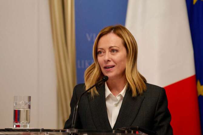 La premier Giorgia Meloni