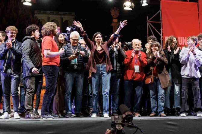 La manifestazione del Pd a Roma