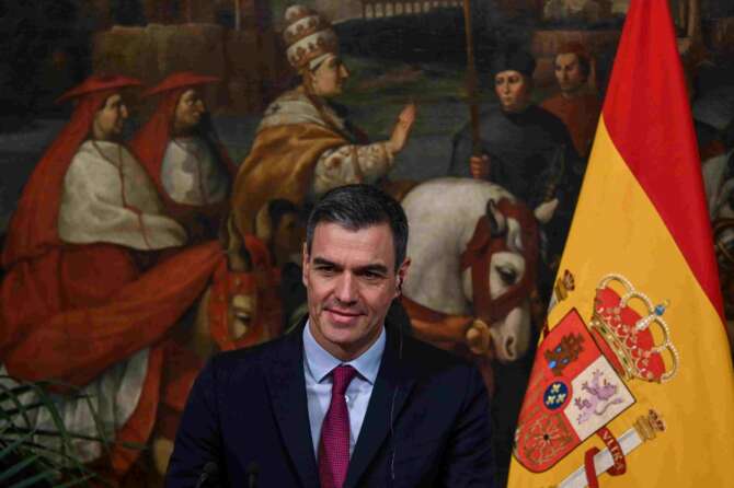 Il leader Psoe Pedro Sanchez
