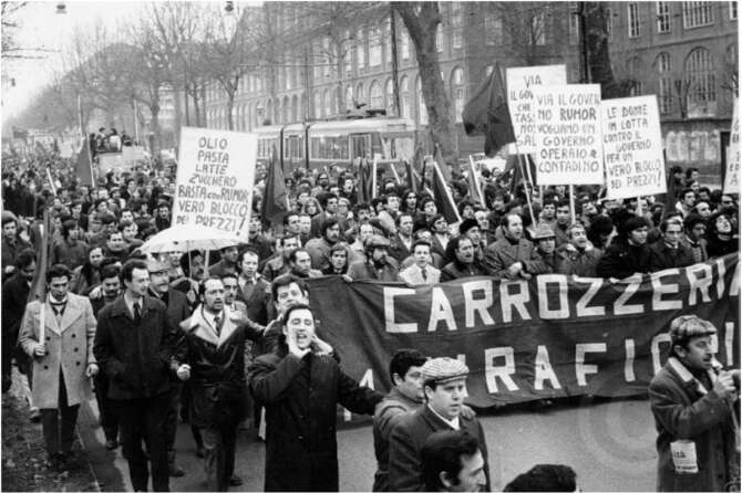 Lo sciopero generale a Torino