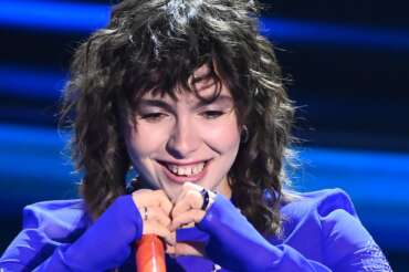 Foto Gian Mattia D’Alberto/LaPresse 09 Febbraio 2023 Sanremo, Italia – Spettacolo – Sanremo, 73mo Festival della canzone italiana – Terza serata Nella foto: Madame, February 09, 2023 Sanremo, Italy – Entertainment – Sanremo, 73rd Italian Song Festival – Third evening. In the photo: Madame