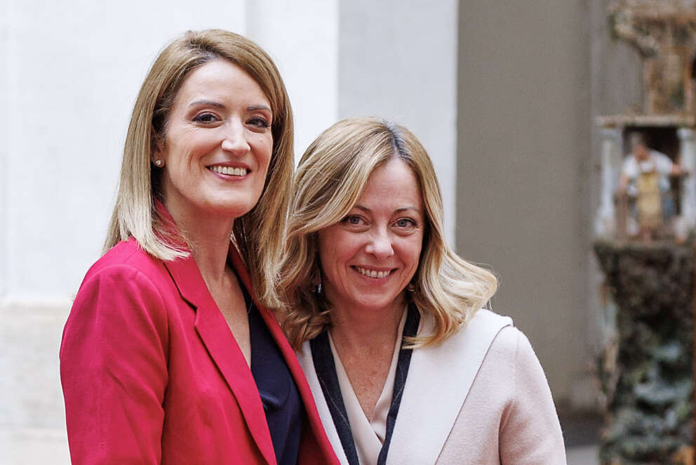 Palazzo Chigi – Giorgia Meloni incontra Roberta Metsola