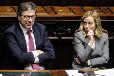 Giorgia Meloni e Giancarlo Giorgetti
