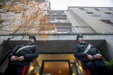 Foto Stefano Porta/Lapresse 13-12-2023 Milano, Italia – Omicidio in via crocefisso Photo Stefano Porta/Lapresse 13-12-2023 Milan, Italy – Murder in via crocefisso