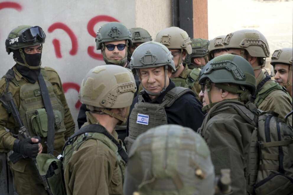 Benjamin Netanyahu in visita a Gaza