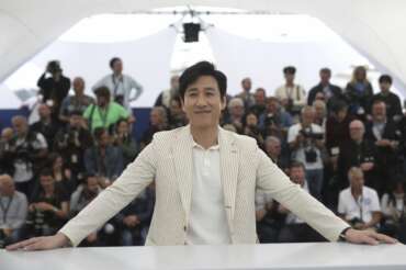 Actor Lee Sun Gyun poses for photographers at the photo call for the film ‘Parasite’ at the 72nd international film festival, Cannes, southern France, Wednesday, May 22, 2019. (AP Photo/Petros Giannakouris) Associated Press / LaPresse Only italy and Spain