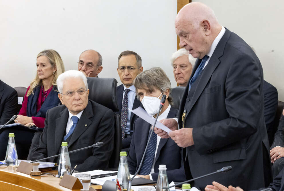 ASSEMBLEA PLENARIA STRAORDINARIA DEL CONSIGLIO SUPERIORE DELLA MAGISTRATURA