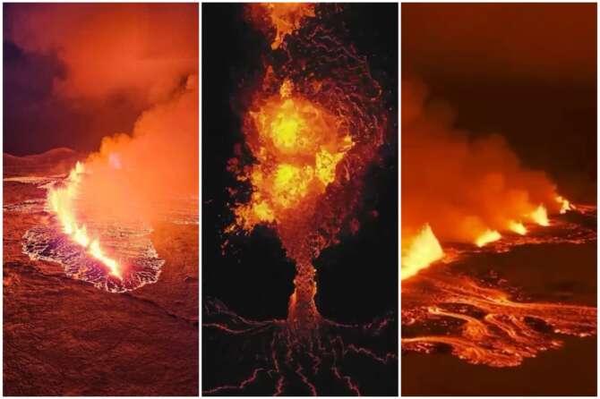 Islanda: erutta un vulcano a Reykjanes