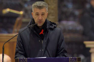 Gino Cecchettin al funerale della figlia Giulia a Padova