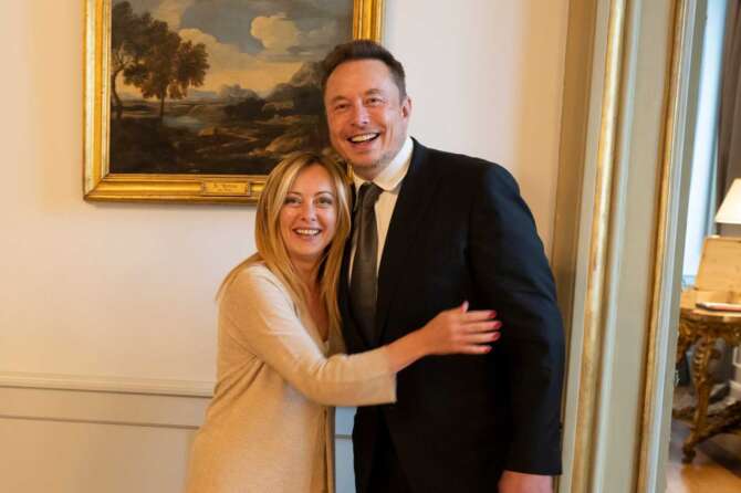 Elon Musk e Giorgia Meloni