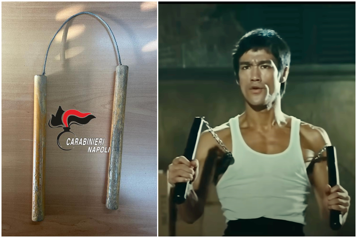 Nunchaku utilizzato da 36enne per colpire la compagna, arrestato