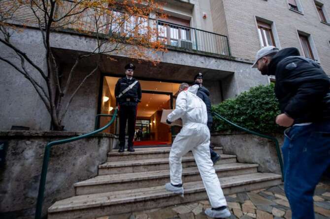 Il palazzo di via Crocefisso dove è avvenuto il delitto