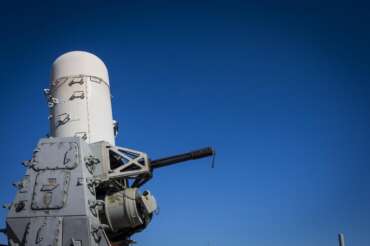 FILE – A 20mm Phalanx CIWS weapons defense cannon is mounted on the U.S. Navy destroyer USS Gravely on March 14, 2023. The U.S. military said Sunday Dec. 31, 2023 it shot down two anti-ship ballistic missiles fired toward a container ship by Yemen’s Houthi rebels in the Red Sea. A contract-embarked security team on the ship returned fire, the central command said. U.S. helicopters from the USS Dwight D. Eisenhower aircraft carrier and GRAVELY responded to the distress call and while issuing verbal warnings to the attackers, the small boat crews opened fire on the helicopters using small arms, the statement said. (AP Photo/John C. Clark, File)