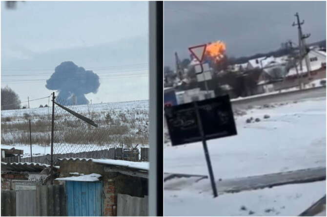 Aereo russo abbattuto vicino Belgorod, Kiev “rivendica” l’operazione: giallo sui 65 prigionieri ucraini a bordo