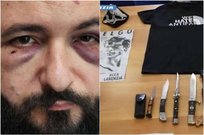 Picchiato per una spilla antifascista da membri di CasaPound a Napoli, tre arrestati: erano anche ad Acca Larentia