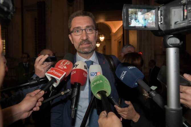 Il membro della segreteria Cgil Christian Ferrari