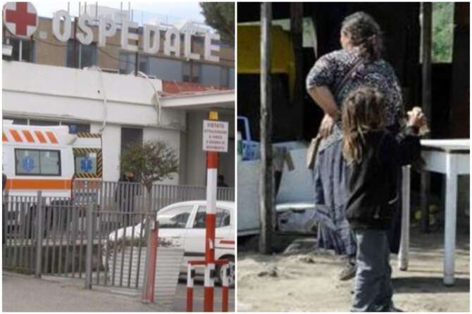 Giugliano, bimba muore folgorata nel campo rom: i parenti devastano l’ospedale